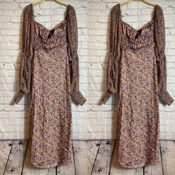 New Free People Aglow Midi Dress $168